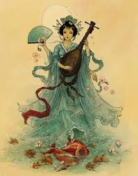 Random Colours More Shinto Goddesses Risunki Illyustracii Kartiny