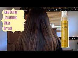 Beach babe texturizing sea salt spray 152 reviews. John Frieda Sheer Blonde Lightening Spray On Dark Brown Hair Youtube