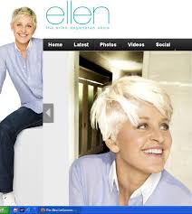 Ellen degeneres debuted a new hair do on her talk show, rocking a spiky blonde look. Ellen Degeneres Rocks Miley S New Hair Do