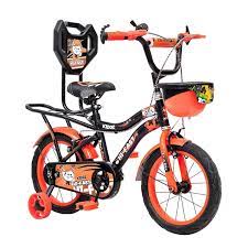 HI-FAST 16 inch Kids Cycle for 4 to 7 Years Boys & Girls with Training  Wheels & Carrier (KIDOZ-16T-95% Assembled), Orange – Sports Wing | Shop on
