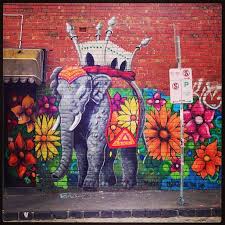 Floral Elephant By Makatron Melbourne Street Art Graffiti Murals Street Art Street Art Graffiti Amazing Street Art