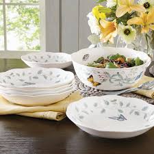 Combining brilliantly hued floral and butterfly motifs, this collection adds a delicate touch of spring to the room. Lenox Butterfly Meadow Herbs All Purpose Bowl Kitchen Dining Dessert Bowls Bowls Dessert Bowls