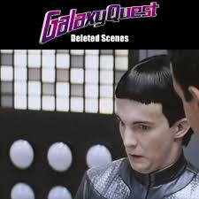 A hilarious Galaxy Quest deleted scene featuring Rainn Wilson and Dian  Bachar with Tony Shalhoub. , 🎞 Galaxy Quest (1999), ✒ David Howard, Robert  Gordon, 🎬 Dean Parisot, 🎥 Tim Allen, Sigourney Weaver, ...