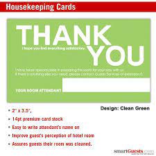Housekeeping Cards Business Cards Size Housekeeping Business Card Size Hotel Marketing