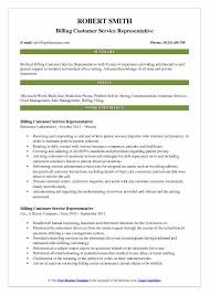 Job description for bill and account collectors : Billing Customer Service Representative Resume Samples Qwikresume