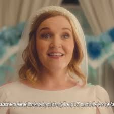 Check out ELIZABETH BLOOM in Barclaycard's latest ad. Here comes the bride!  ✨👰‍♀️