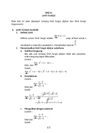 Maybe you would like to learn more about one of these? Fungsi Dan Limit Fungsi Kontinu