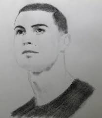 CRISTIANO RONALDO CR7 PENCIL DRAWING 9x12 ORIGINAL PORTRAIT SKETCH $28.00