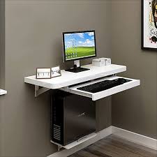 Wzhong Wall Mounted Table Computer Pc Laptop Desk For Home Office Children Kids White Size In 2020 Computer Desk Design Computer Table Design Small Computer Desk