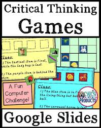 Google Docs Activities Critical Thinking Thinking Games Google Classroom Elementary