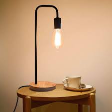 We have a selection of urban and retro industrial designs and cool pieces for boys and girls bedrooms. Desk Lamp With Wooden Base Vintage And Minimalist Industrial Table Lamp For Office Bedroom Living Room Vintage Black Buy Online In Antigua And Barbuda At Antigua Desertcart Com Productid 139293093