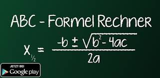 Ihren namen verdankt sie dem umstand, dass sie als so wichtig angesehen wird. Abc Formel Rechner Apps On Google Play