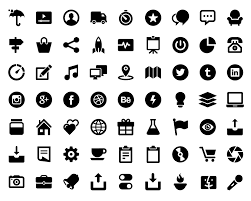 Black And White Social Media Icons For Email Signature Glypho Free Icons 900 Bold Vector Glyph Icons For Designers And Developers Icon Glyph Icon Free Icons