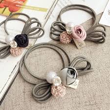 Aliexpress Fashion Outfit Apparel Shoes Aliexpress Korea Camellia Pearl Flower Rystal Accessories Elastic Bands Rubber Headbands
