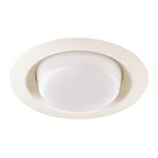 If the ceiling is painted a color other than white, you can use a clear (chrome) trim with a specular finish which will reflect the ceiling color and blend well. 21 Series 6 Inch Lensed Drop Shower Trim By Juno Lighting 21wh