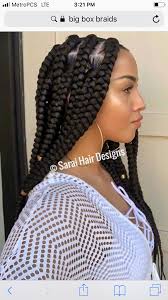 Jubo Box Braids Rubber Band Method Big Box Braids Hairstyles Big Box Braids Box Braids Hairstyles