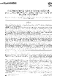 Image result for International Index of Erectile Function Questionnaire