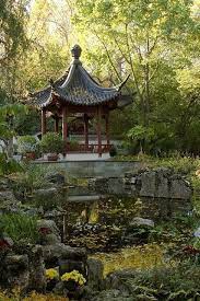 Autumn Sunrise In The Chinese Garden Missouri Botanical Gardeningtips Chinese Garden Japanese Garden Japanese Garden Design