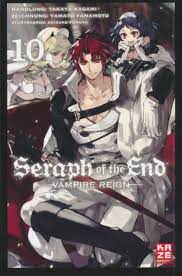 Seraph of the end is a japanese dark fantasy manga series written by takaya kagami and illustrated by yamato yamamoto with storyboards by daisuke furuya. Seraph Of The End Vampire Reign 10 Seraph Of The End Kaze Manga Neuheiten Shop Sammlerecke