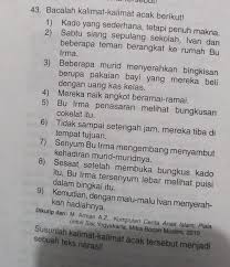 Jawaban Nomor 43 Dalam Detik Detik Soal Try Out 2 Usbn Sd Mi Bahasa Indonesia 2018 2019 Adalah Brainly Co Id