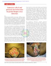 Scenarios related to herpes transmission, risk of contracting herpes based on contact with hsv1 or hsv2 and how the risk reduces when previously exposed. Pdf Extensive Vulval And Perianal Ulceration Due To Genital Herpes Virus Infection
