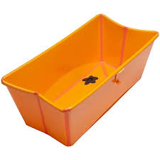 I was a little hesitant about this bathtub mainly because i already had a different one which i thought would be perfect for our needs. Stokke Flexi Bath Baby Foldable Bathtub Orange