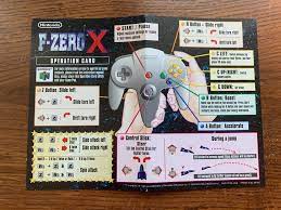 F-Zero X F Zero FZero Operation Card N64 Nintendo 64 Instruction Manual  Only | eBay