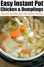 Instant Pot Chicken And Dumplings Recipe Is So Yummy I Takes Just 20 Minutes To Make The B Instant Pot Chicken Instant Pot Dinner Recipes Chicken And Dumplings