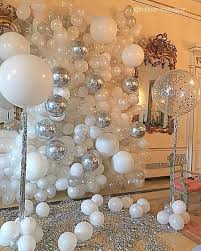 Elegance In White Beautiful Background For An Unforgettable Dinner Event Desig Silver Party Decorations Birthday Party Decorations White Party Decorations