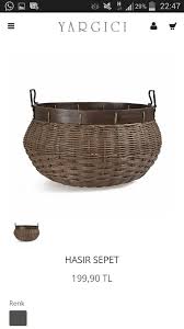 Yargici Hasir Sepet Sepetler Dekorasyon Fikirleri Renkler