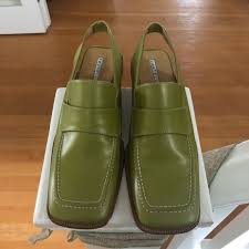 Special Fratelli Rosetti Green Slingback Loafers