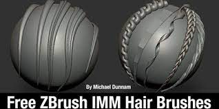 Free Zbrush Imm Hair Brushes By Michael Dunnam Michael Dunnam Is A 3d Environment Artist Get Free Z Zbrush Hair Brush Zbrush Tutorial