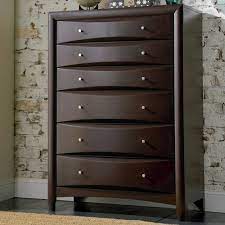 The piece is made from wood and finished in beautiful white paint. Phoenix 6 Drawer Chest Deep Cappuccino Coaster Furniture 200415