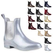 Die schuhe sind auf wunderbar vielfältige weise einsetzbar Damen Gummistiefel Lack Stiefeletten Chelsea Boots Regenschuhe 811790 Mode Chelsea Boots Boots Rubber Rain Boots