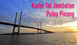 Berikut adalah kadar tol bagi jambatan kedua pulau pinang (jk2pp) atau jambatan sultan abdul halim mu'adzam shah (jsahms) yang diumumkan oleh lembaga lebuhraya malaysia (llm). Kadar Tol Jambatan Pulau Pinang 2021