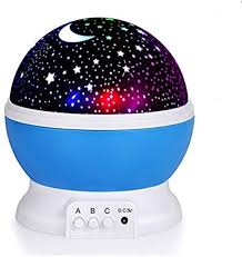 This is a new popular cosmos star projector lamp, it can help you put the universe back home, give you a piece of the home decor colorful sky star children baby room night light projector lamp alarm clock sleeping item type: Modern Rotating Moon Sky Projection Led Night Lights Toys Table Lamps With Timer Shut Off Color Changing For Baby Girls Boys Bedroom Decorative Lights Gift Baby Nursery Lights Blue Price In Uae
