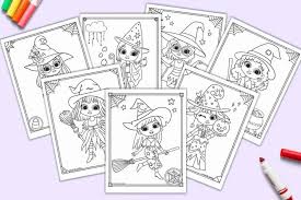 There are tons of great resources for free printable color pages online. 19 Free Printable Cute Halloween Witch Coloring Pages The Artisan Life