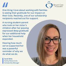 At QCC, we believe in standing by parents through every challenge. "One  thing I love about working with families is seeing their gratitude for our  impact
