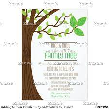 Adding To Their Family Tree Baby Shower Invitation Zazzle Com Modern Baby Shower Invitations Baby Shower Invitations Baby Shower Invitations Design
