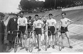 Cycling has been contested at every summer olympic games since the birth of the modern olympic movement at the 1896 summer olympics, at which a road race and five track events were held. Cycling At The 1920 Summer Olympics Men S Team Pursuit Wikiwand