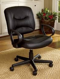 Livingxl Vinyl Office Chair With Arms Black Vinyl Office Chair Chair Office Chair