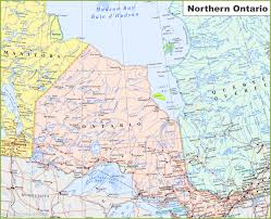 Ontario region map by openstreetmap engine. Map Of Northern Ontario