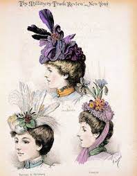 9 Victorian Ladies With Stylish Hair And Clothing Victorian Hats Fashion Plates Hats Vintage