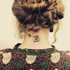 Pin By Jenny George On Tattoo Ideas Back Of Neck Tattoo Neck Tattoos Women Om Tattoo Design