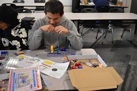 Students at our Learning Center were working