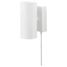Ikea *isfall* wall sconce light fixture with ac adapter new. Nymane Wall Up Downlight White Ikea
