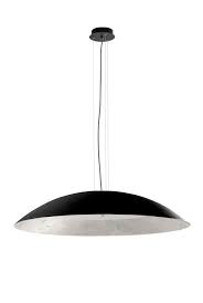 By adesso (4) $ 110 00. Onda Pendant Light Black Dome And Silver Leaf Hind Rabii Lighting Made In Belgium Ref 20060164