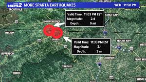 Two More Earthquakes Hit Sparta Wednesday Night Wfmynews2 Com