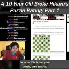 Chess.com daily puzzle makes no sense. Hikaru Nakamura A 10 Year Old Broke Hikaru S Puzzle Rating Part 1 Facebook