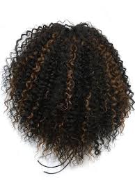 Goldntree by it's a wig! 14 32 Inch Draw String Human Hair Ponytail In Kinky Curly 1b 30